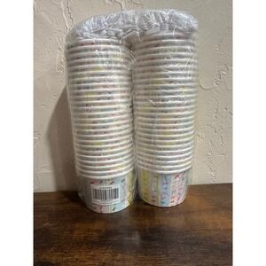 DI QIU REN 60 Pack Sprinkle Dessert Cups Ice Cream Bowls 3 oz New
